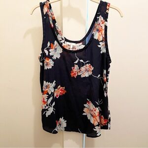Joie‎ Blue Floral Silk Tank Top